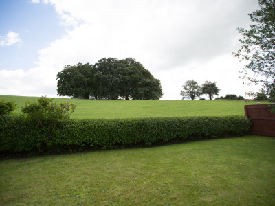 Peaceful countryside view across the fields from Wall & Lakes Holiday Cottage, Brampton, Cumbria