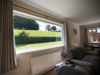 Wall & Lakes Cottage, Living Room and countryside views